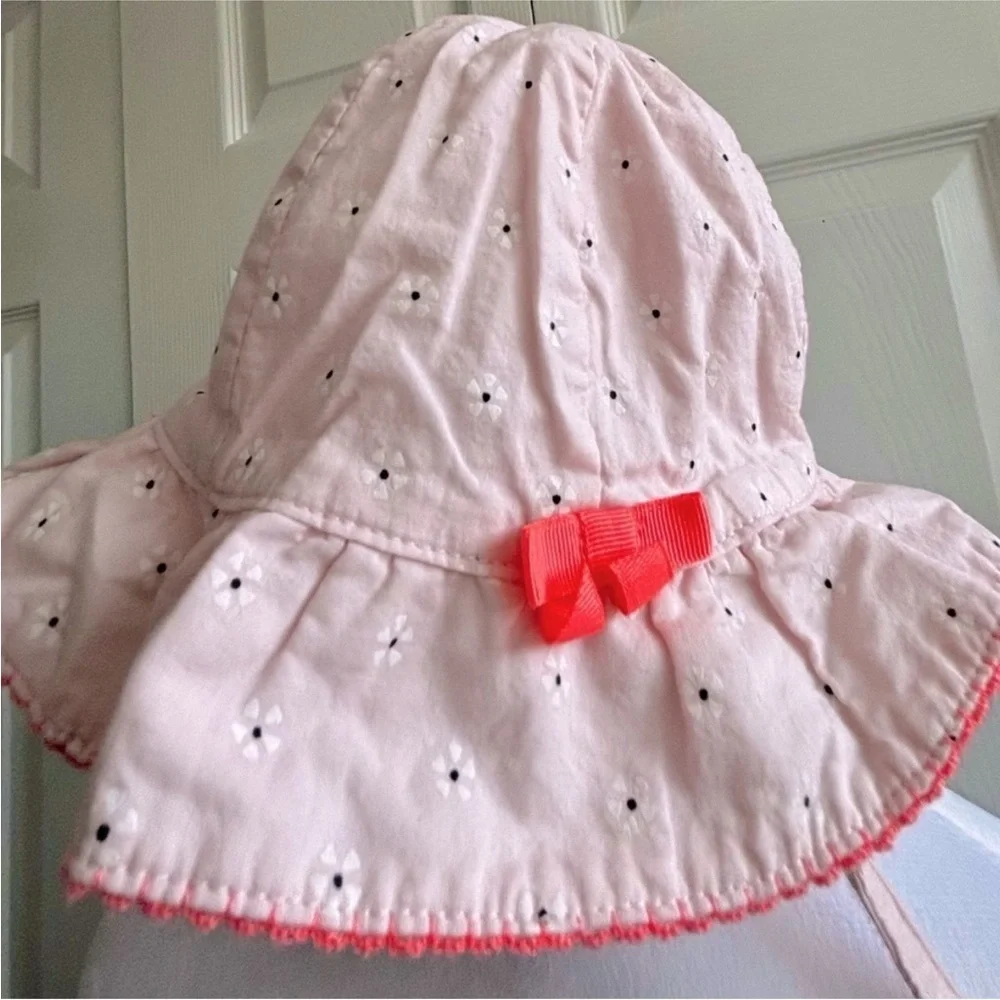 Gymboree Cotton Pink Floral Baby Hat